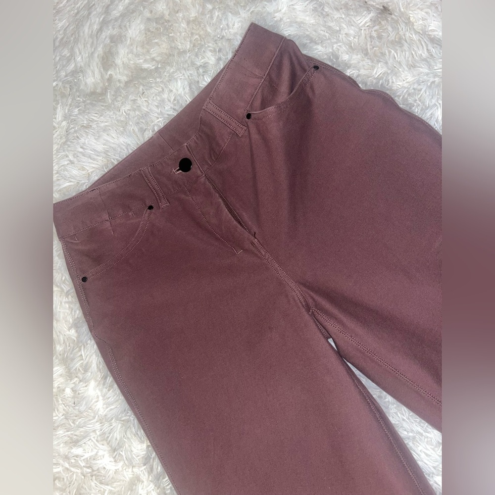 Lululemon High Rise Mauve Purple Stretch Trousers Size 26